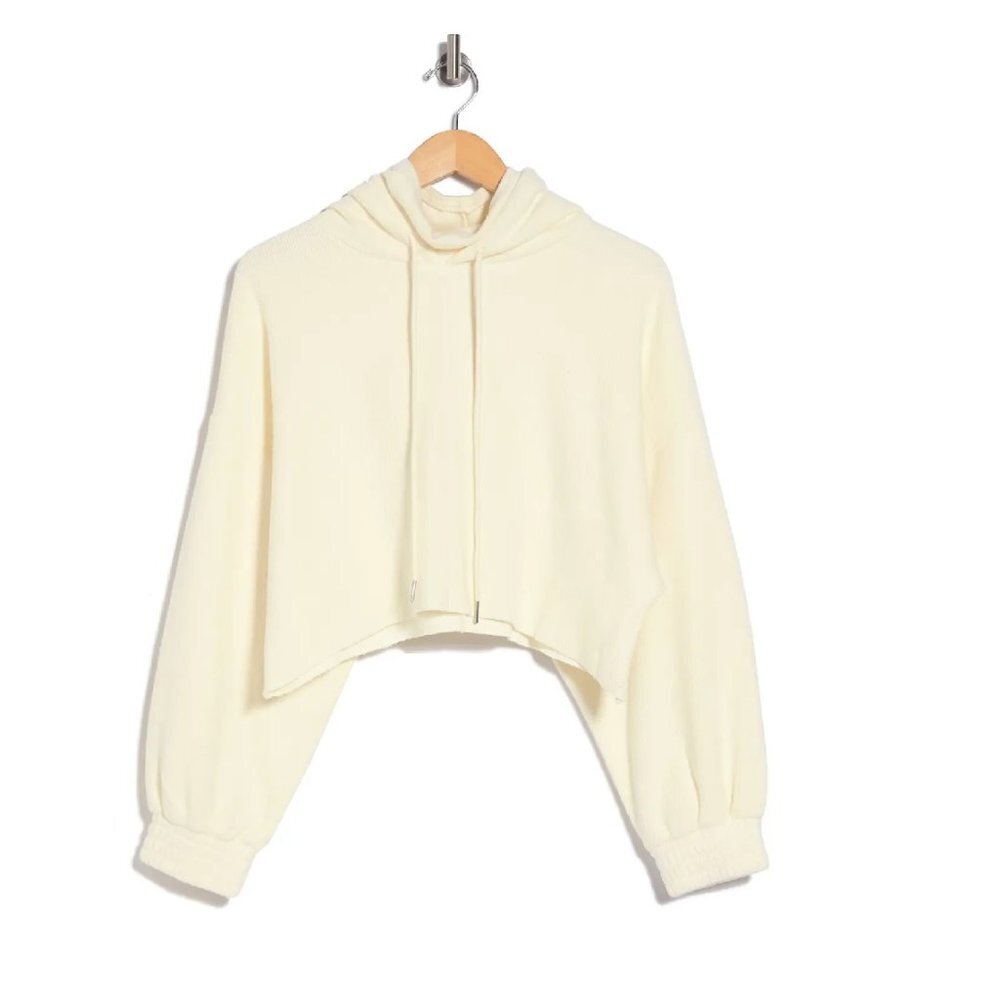 ABOUND Ribbed Hoodie In Ivory - Picture 2 of 2